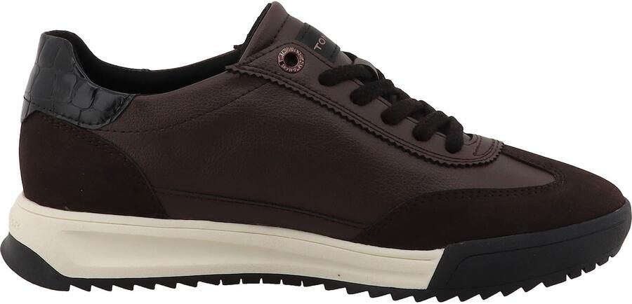 TOM TAILOR Sneakers laag donkerbruin
