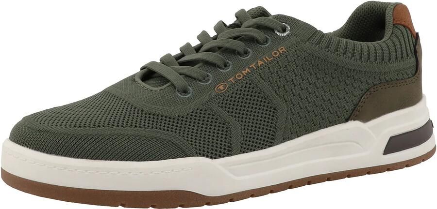 TOM TAILOR Sneakers laag donkergroen