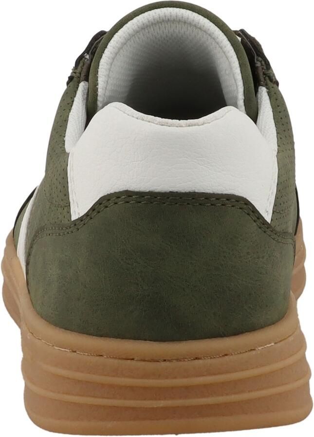 TOM TAILOR Sneakers laag donkergroen wit - Foto 3
