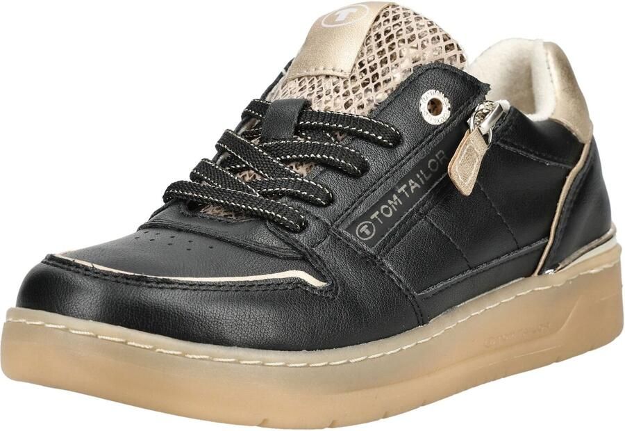 TOM TAILOR Sneakers laag goud zwart