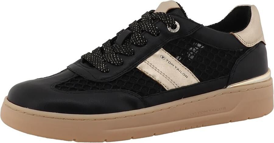 TOM TAILOR Sneakers laag goud zwart