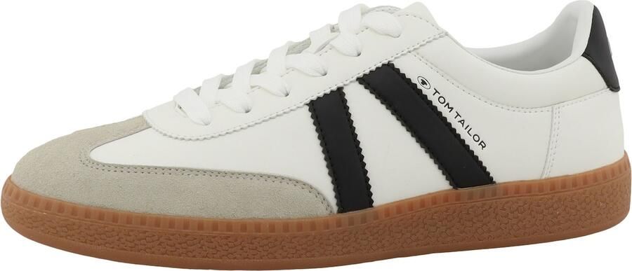 TOM TAILOR Sneakers laag greige zwart wit