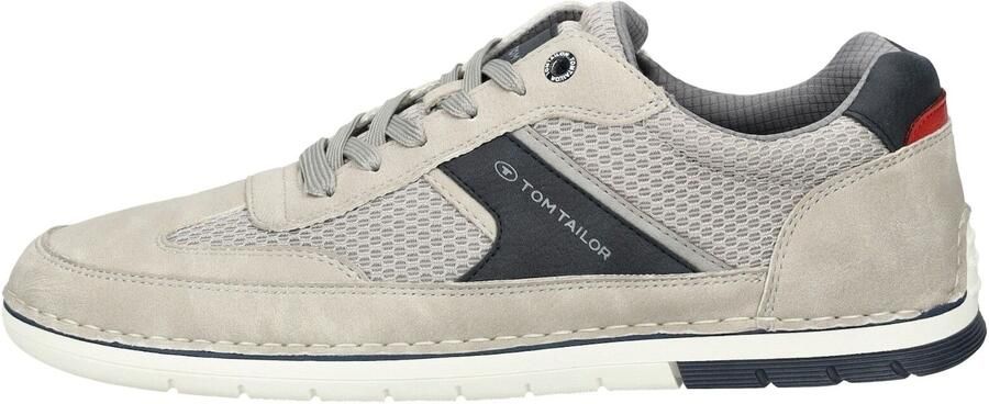 TOM TAILOR Sneakers laag grijs donkergrijs rood - Foto 6