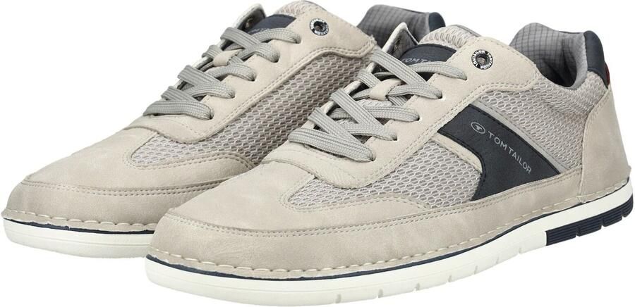 TOM TAILOR Sneakers laag grijs donkergrijs rood - Foto 5