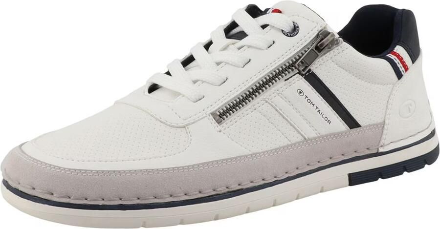 TOM TAILOR Sneakers laag grijs rood zwart wit - Foto 2