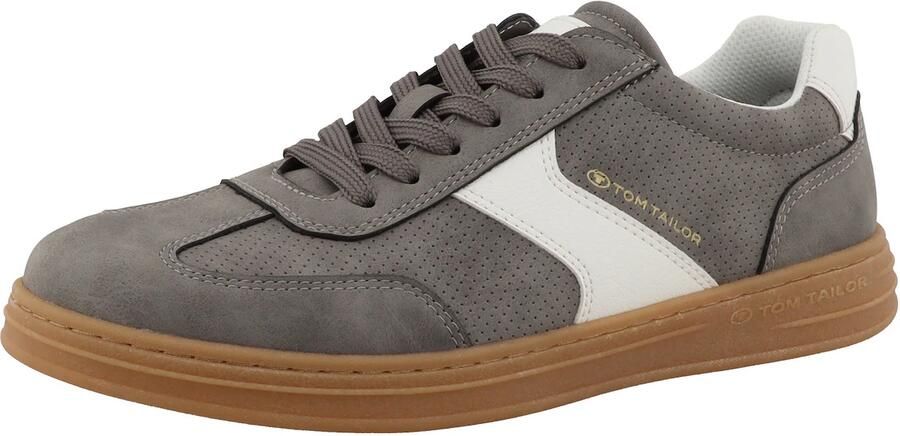 TOM TAILOR Sneakers laag grijs wit