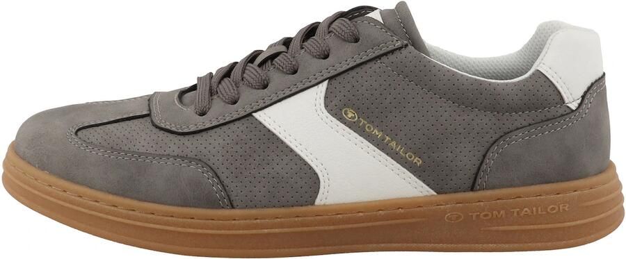 TOM TAILOR Sneakers laag grijs wit - Foto 4