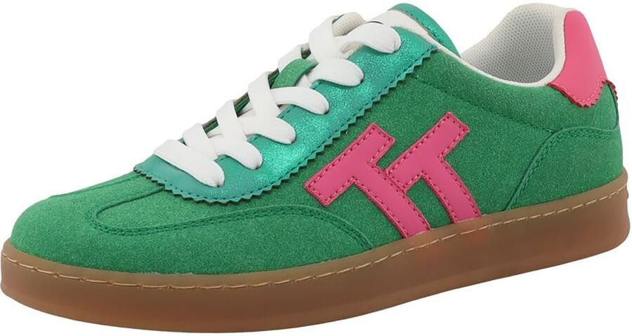 TOM TAILOR Sneakers laag groen pink