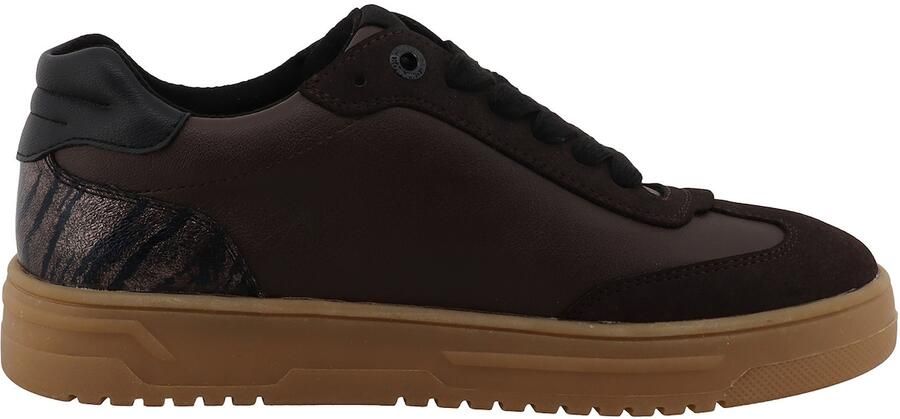 TOM TAILOR Sneakers laag karamel donkerbruin