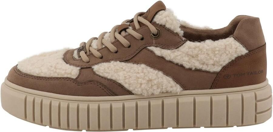 TOM TAILOR Sneakers laag lichtbeige bruin - Foto 4