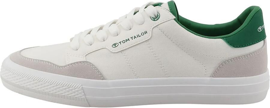 TOM TAILOR Sneakers laag lichtbeige grasgroen wit - Foto 4