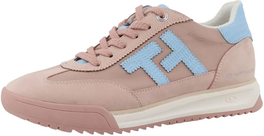TOM TAILOR Sneakers laag lichtblauw rosé