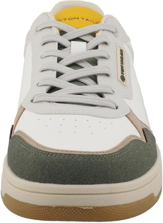 Tom Tailor Sneakers met colour-blocking white-green - Foto 4
