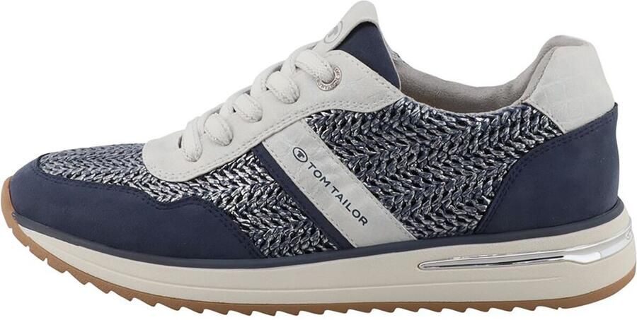 TOM TAILOR Sneakers laag marine zilver - Foto 4