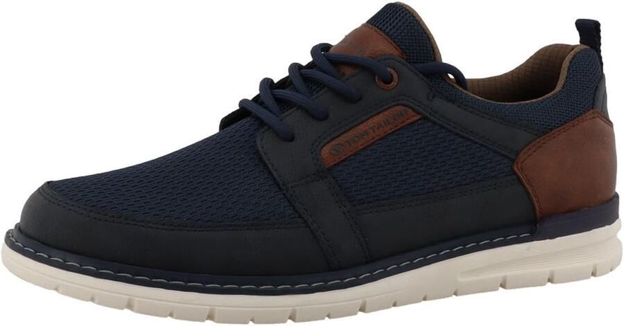 TOM TAILOR Sneakers laag navy cognac
