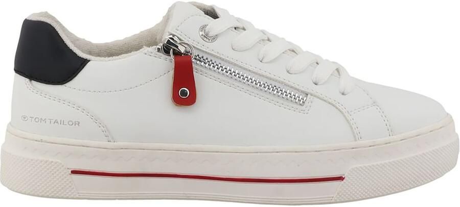 TOM TAILOR Sneakers laag navy donkerrood wit - Foto 4