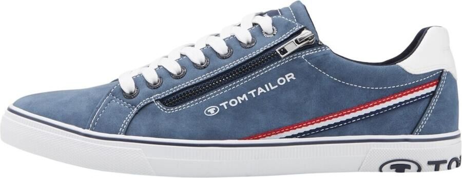 Tom Tailor Sneakers met contrastafwerking vrijetijdsschoen lage schoen veterschoen