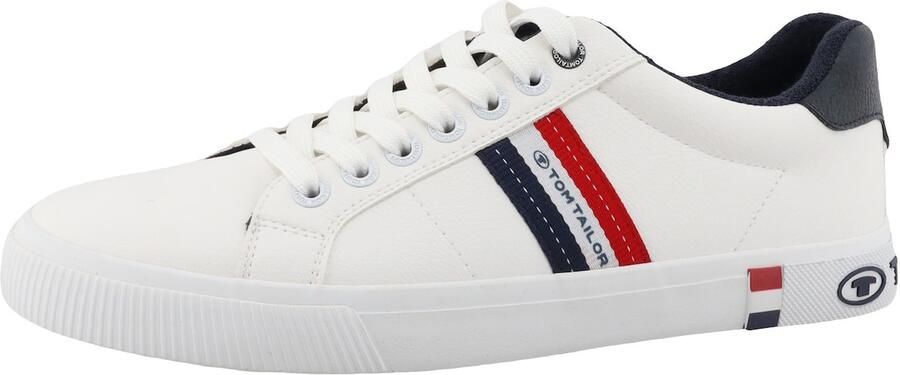 TOM TAILOR Sneakers laag navy rood wit