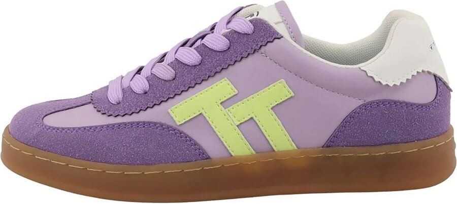 TOM TAILOR Sneakers laag neongroen lila lichtlila - Foto 4