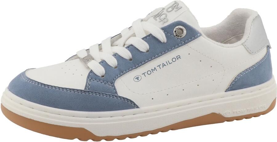 TOM TAILOR Sneakers laag saffier zilver wit
