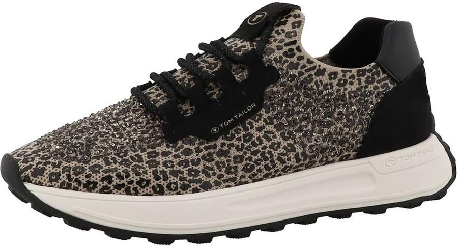TOM TAILOR Sneakers laag sand zwart
