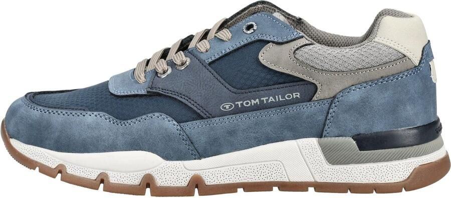 TOM TAILOR Sneakers laag smoky blue lichtblauw grijs wit - Foto 6