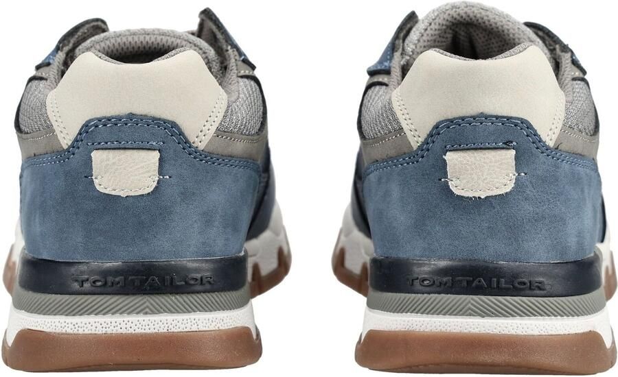 TOM TAILOR Sneakers laag smoky blue lichtblauw grijs wit - Foto 3