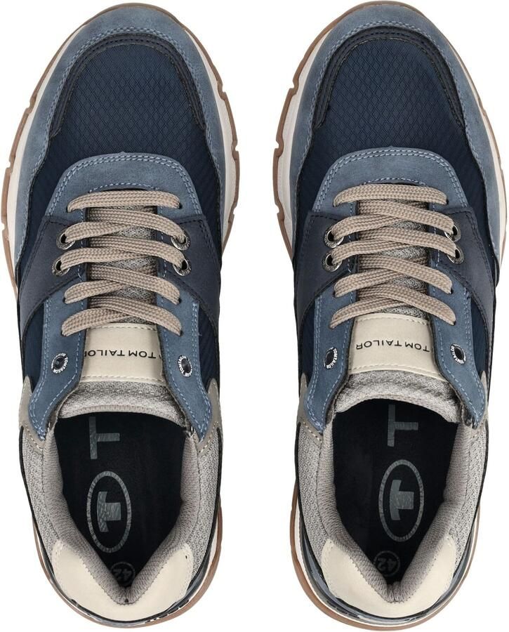 TOM TAILOR Sneakers laag smoky blue lichtblauw grijs wit - Foto 2
