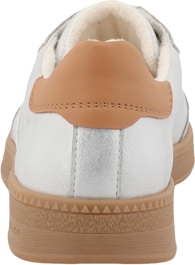 Tom Tailor Sneakers veterschoenen vrijetijdsschoen lage schoen met contrastafwerking op de hiel