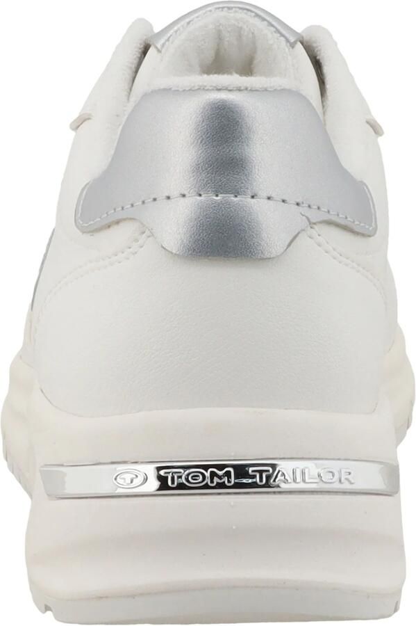 TOM TAILOR Sneakers laag zilver wit - Foto 3