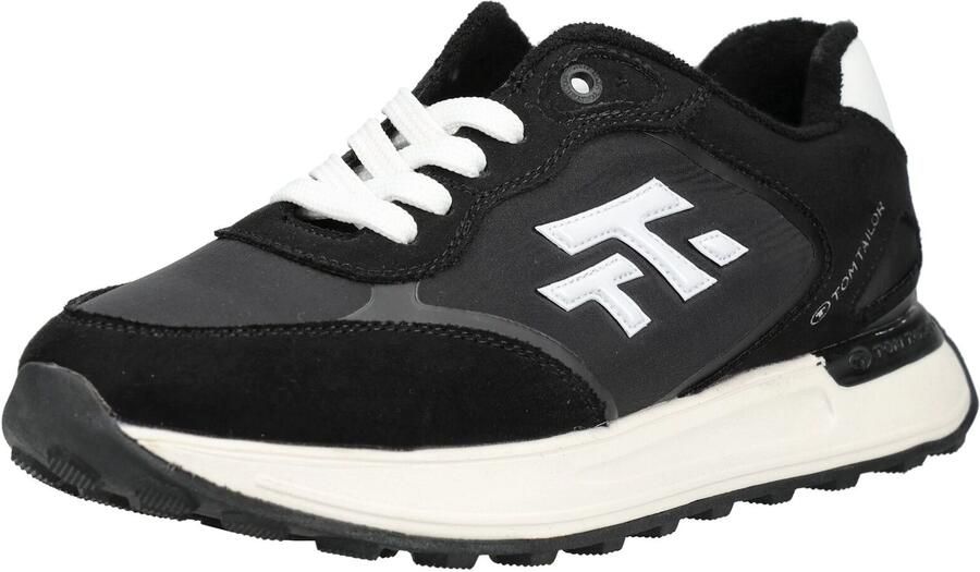TOM TAILOR Sneakers laag zwart wit