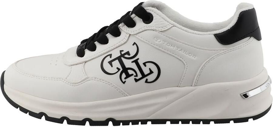 TOM TAILOR Sneakers laag zwart wit - Foto 4