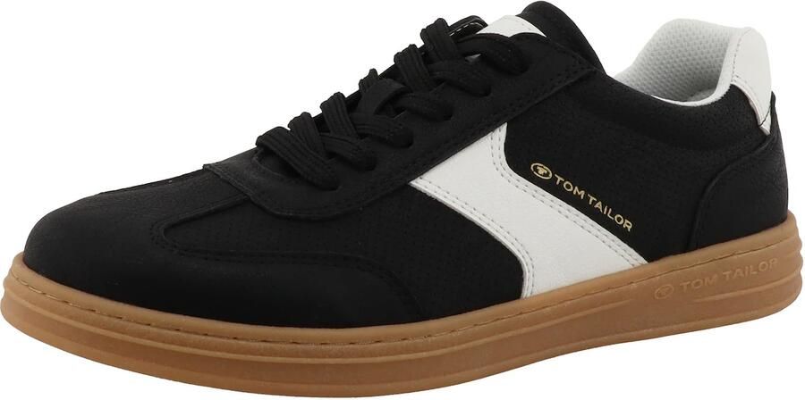 TOM TAILOR Sneakers laag zwart wit