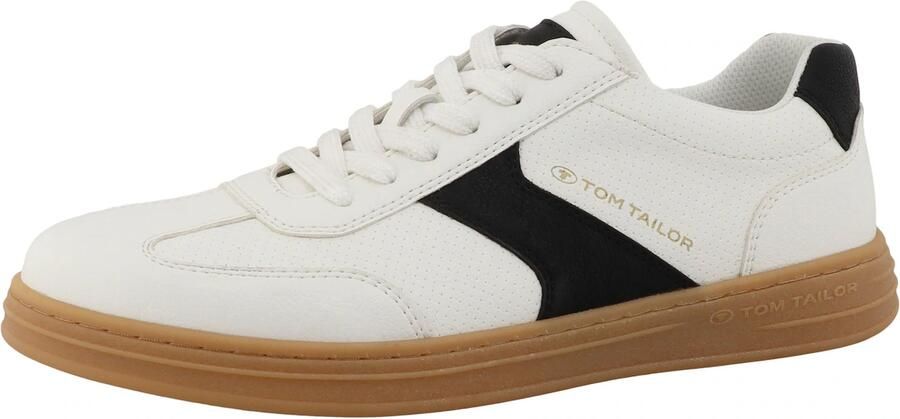 TOM TAILOR Sneakers laag zwart wit