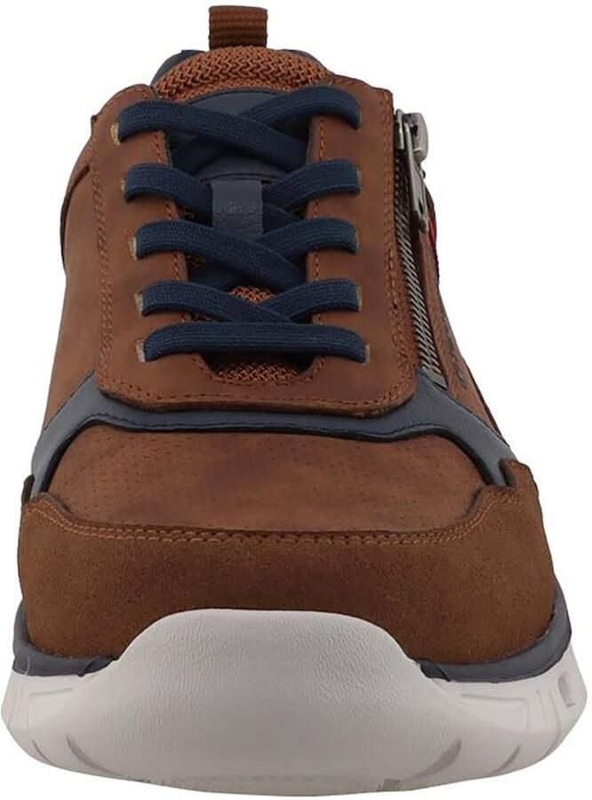 TOM TAILOR Sportieve veterschoen navy bruin - Foto 2