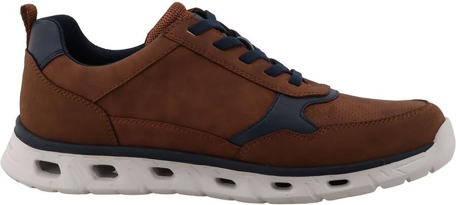 TOM TAILOR Sportieve veterschoen navy bruin - Foto 5