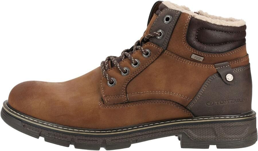 TOM TAILOR Veterboots beige bruin donkerbruin grijs - Foto 6