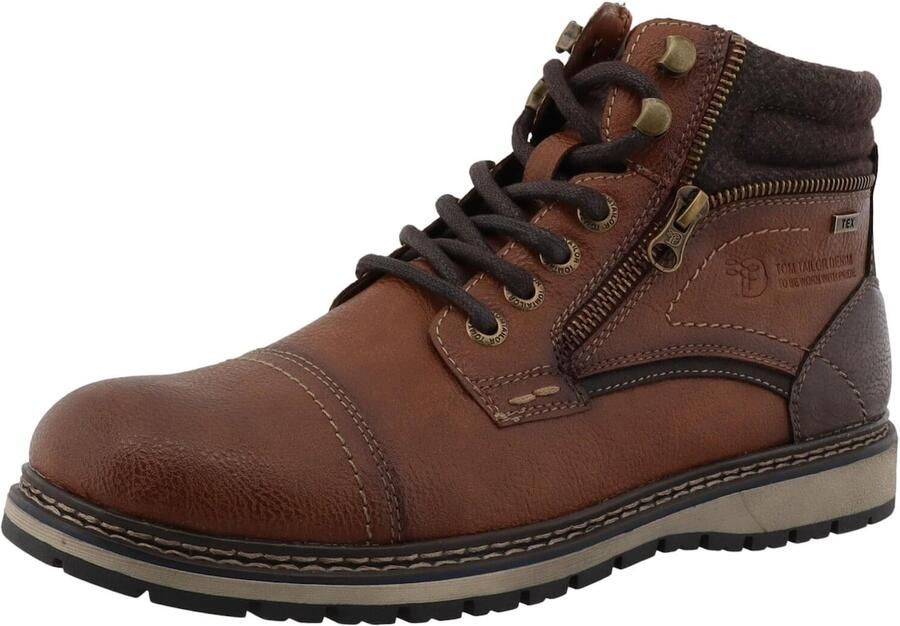 TOM TAILOR Veterboots bruin donkerbruin