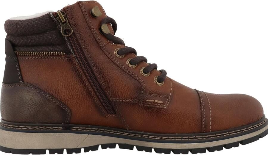 TOM TAILOR Veterboots bruin donkerbruin - Foto 3