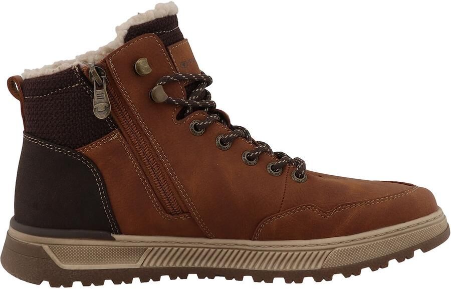 TOM TAILOR Veterboots bruin donkerbruin