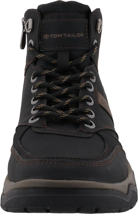 Tom Tailor Veterschoenen high top sneaker trekkingschoen met ogen in bergbeklimmer-look - Foto 2