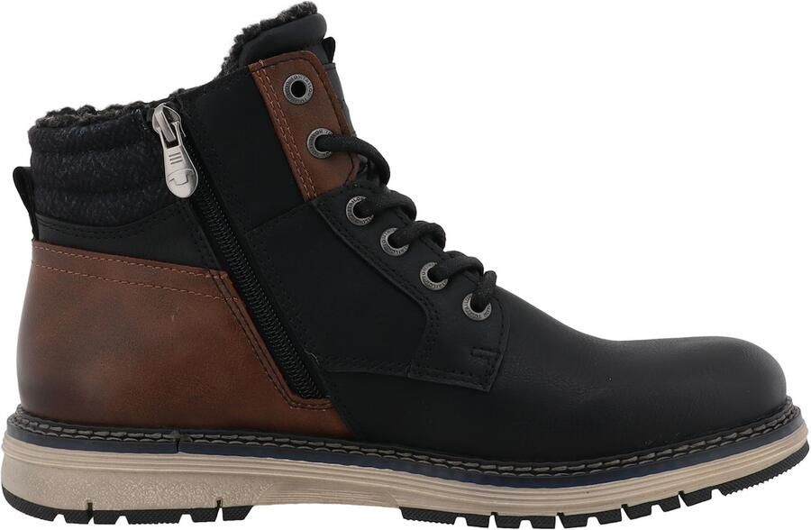 TOM TAILOR Veterboots bruin zwart