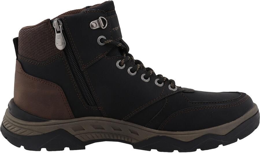 TOM TAILOR Veterboots bruin zwart
