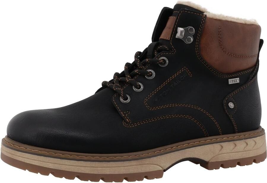 TOM TAILOR Veterboots bruin zwart