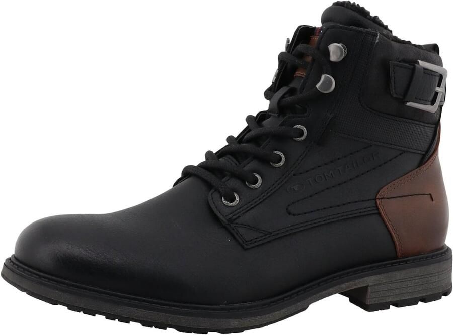TOM TAILOR Veterboots bruin zwart