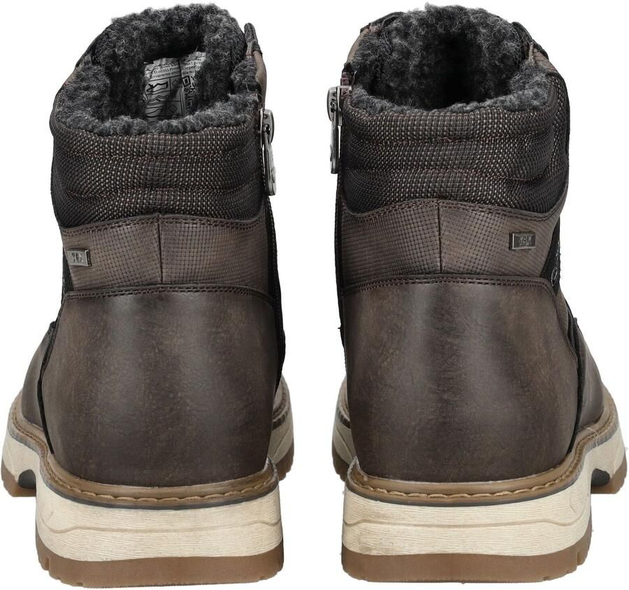 TOM TAILOR Veterboots chocoladebruin zwart - Foto 2
