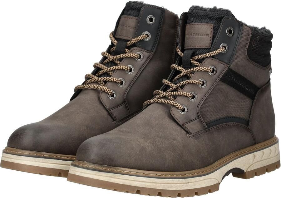 TOM TAILOR Veterboots chocoladebruin zwart - Foto 5