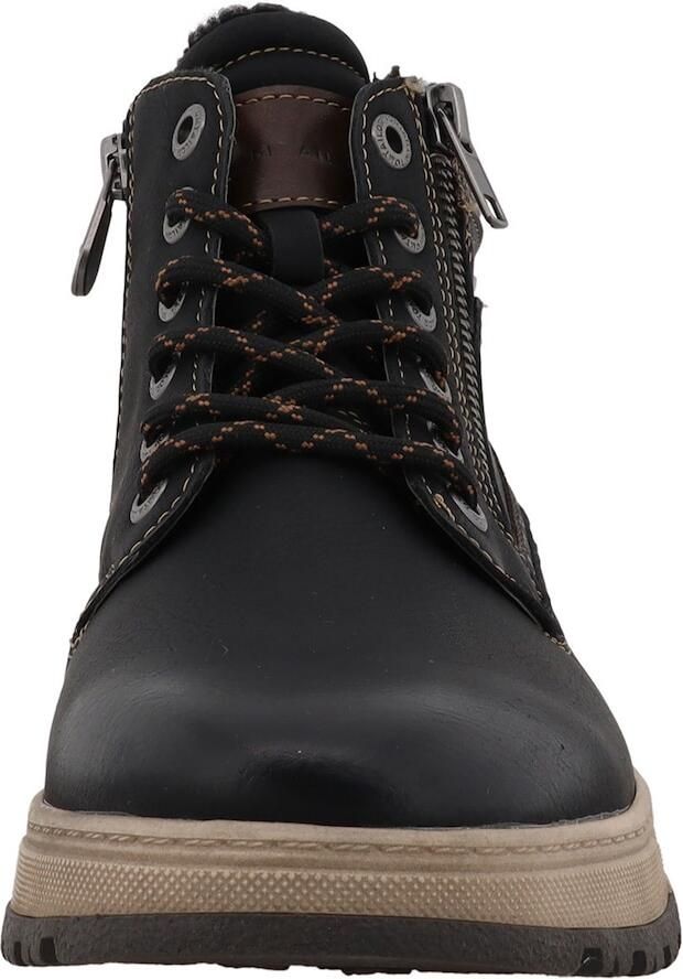 TOM TAILOR Veterboots chocoladebruin zwart - Foto 2