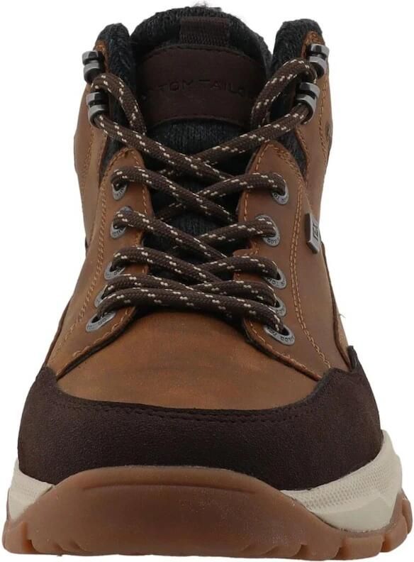 TOM TAILOR Veterboots cognac donkerbruin zwart gemêleerd - Foto 2