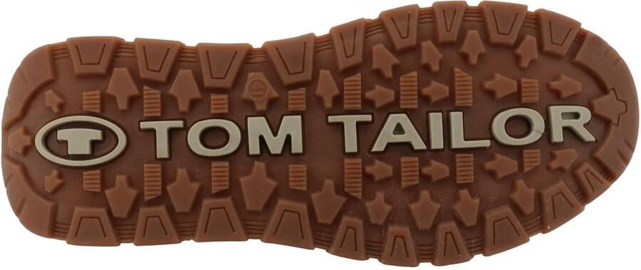 TOM TAILOR Veterboots cognac donkerbruin zwart gemêleerd - Foto 6
